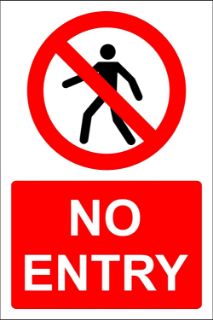 Picture of No entry 