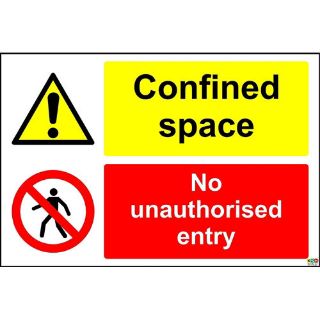 Picture of Confined Space No Unauthorised Entry Sign 