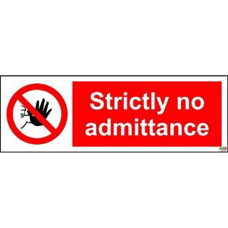 Picture of Strictly No Admittance Sign