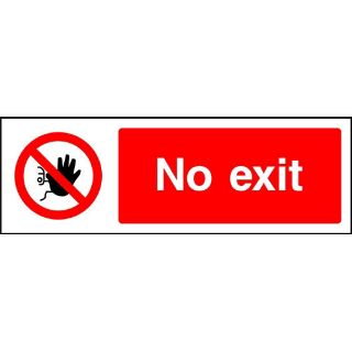 Picture of "No Exit" Sign 