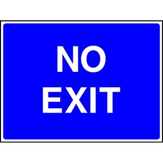 Picture of "No Exit" Sign 