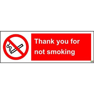 Picture of Thank You For Not Smoking Sign