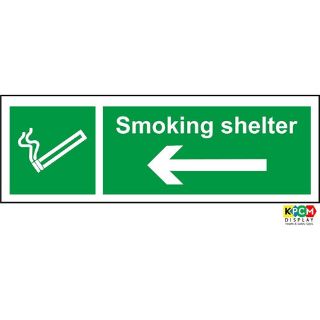 Picture of Smoking Shelter Arrow Left Sign