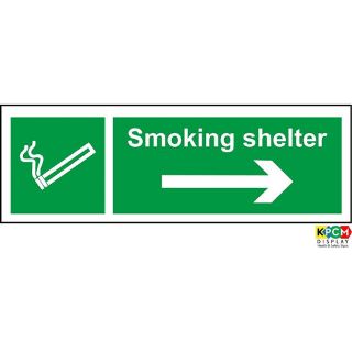 Picture of Smoking Shelter Arrow Right Sign