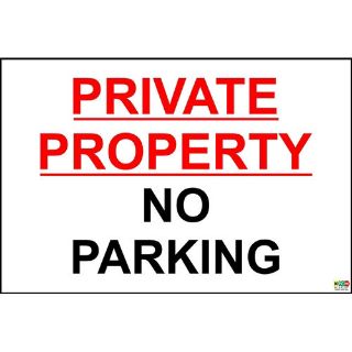 Picture of Private Property No Parking Sign