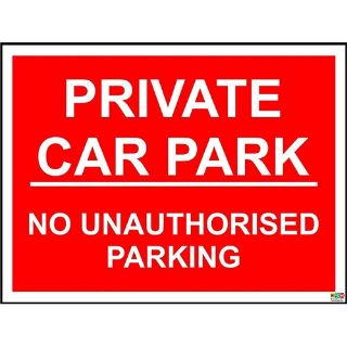 Picture of Private Car Park No Unauthorised Parking