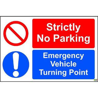 Picture of Strictly No Parking Emergency Vehicle Turning Point
