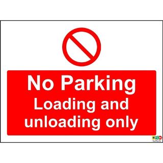 Picture of No Parking Loading And Unloading Only Sign