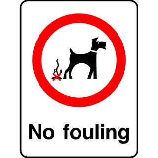 Picture of "No Fouling" Sign 