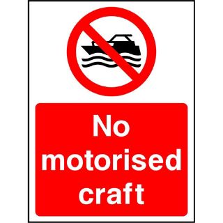 Picture of "No Motorised Craft" Sign