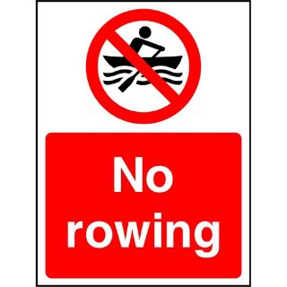 Picture of "No Rowing" Sign
