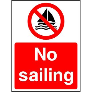 Picture of "No Sailing" Sign