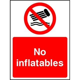 Picture of "No Inflatables" Sign