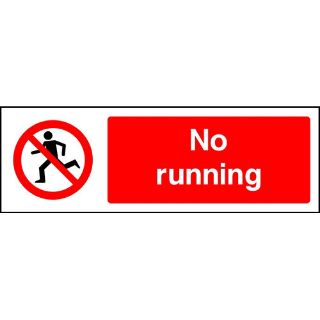 Picture of "No Running" Sign 