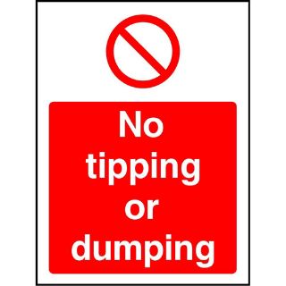 Picture of "No Tipping Or Dumping" Sign 