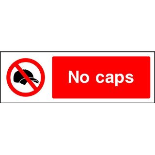 Picture of "No Caps" Sign 