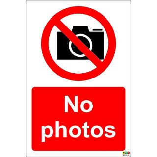 Picture of No Photos Sign