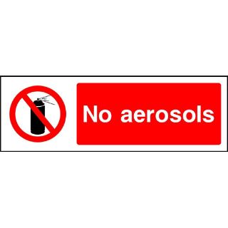 Picture of "No Aerosols" Sign 