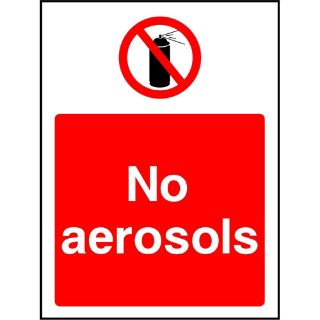 Picture of "No Aerosols" Sign 