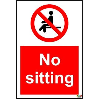 Picture of No Sitting Sign 