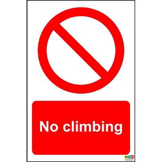 Picture of No Climbing Sign