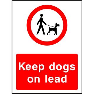 Picture of "Keep Dogs On Lead" Sign