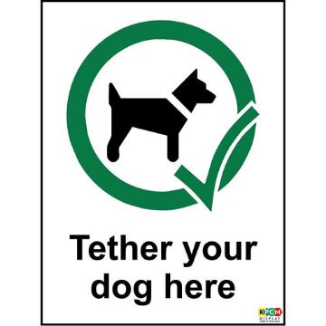 KPCM | Tether Dog Here Signs