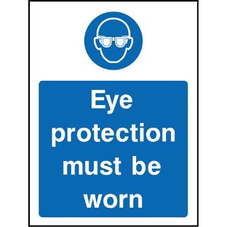 Picture of "Eye Protection Must Be Worn" Sign 