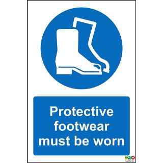 Picture of Protective Footwear Must Be Worn Safety Sign