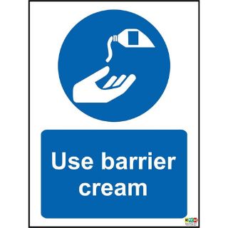 Picture of Use Barrier Cream Sign