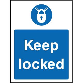 Picture of "Keep Locked" Sign 