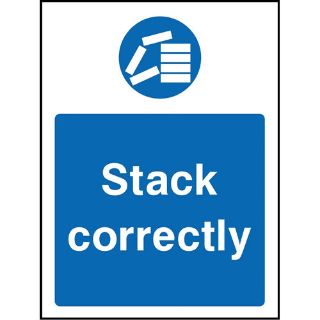 Picture of "Stack Correctly" Sign 