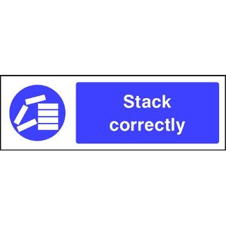 Picture of "Stack Correctly" Sign 
