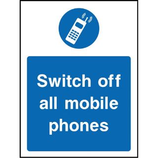 Picture of "Switch Off All Mobile Phones" Sign 