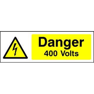 Picture of " Danger 400 Volts" Sign 