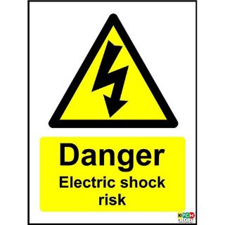 Picture of Danger Electric Shock Risk Safety Sign