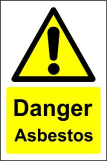Picture of Danger asbestos 