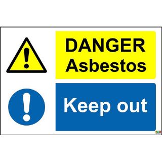 Picture of Danger Asbestos Keep Out Sign