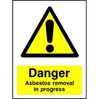 Picture of "Danger Asbestos Removal In Progress" Sign 