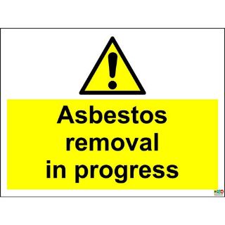 Picture of Asbestos Removal In Progress Safety Sign
