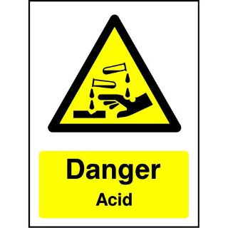 Picture of "Danger Acid" Sign 