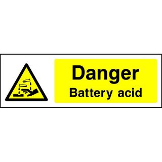 Picture of "Danger Battery Acid" Sign 