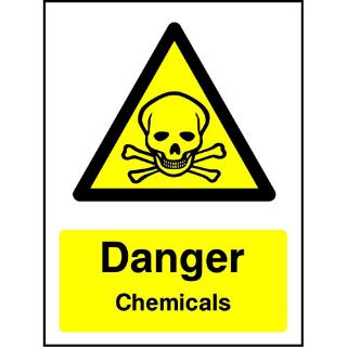 Picture of "Danger Chemicals" Sign 