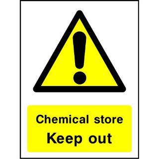 Picture of "Danger Chemical Store Keep Out" Sign