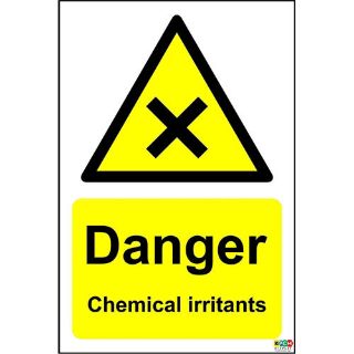 Picture of Danger Chemical Irritants Safety Sign
