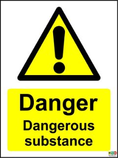 Picture of DANGER DANGEROUS SUBSTANCES