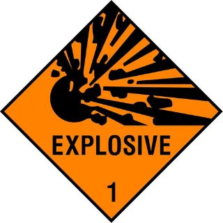 Picture of "Explosive-1" Sign