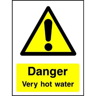 Picture of "Danger Very Hot Water" Sign 