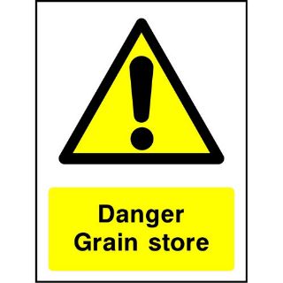 Picture of "Danger Grain Store" Sign
