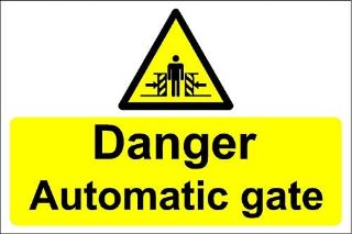 Picture of Danger Automatic Gate
